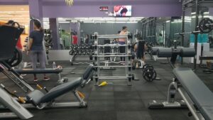 Commercial gym setting 