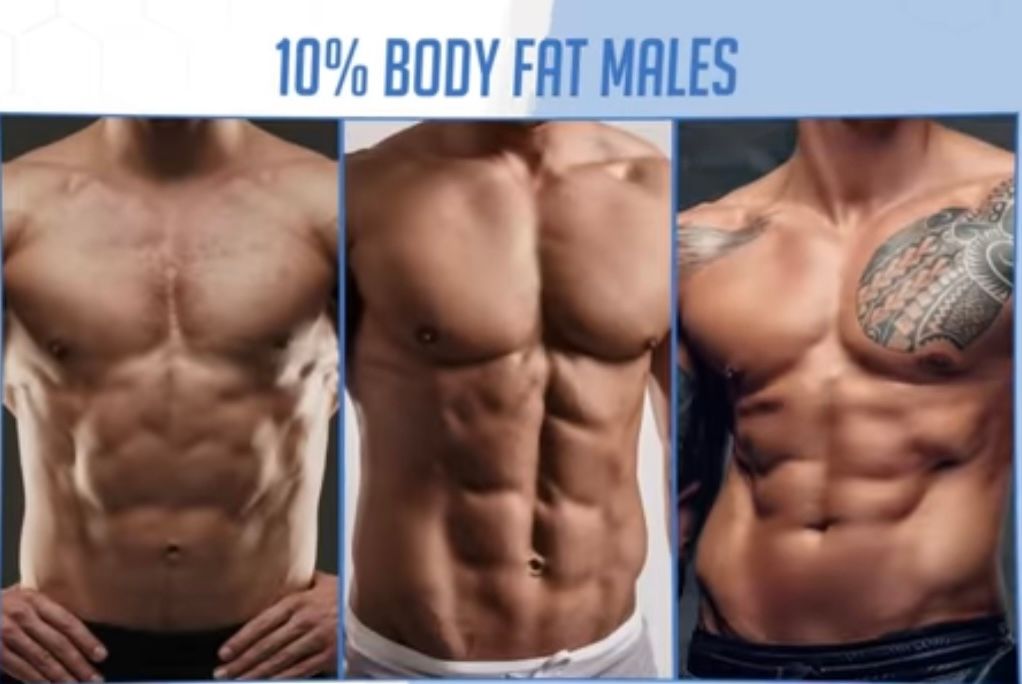 What 10 percent body fat looks like