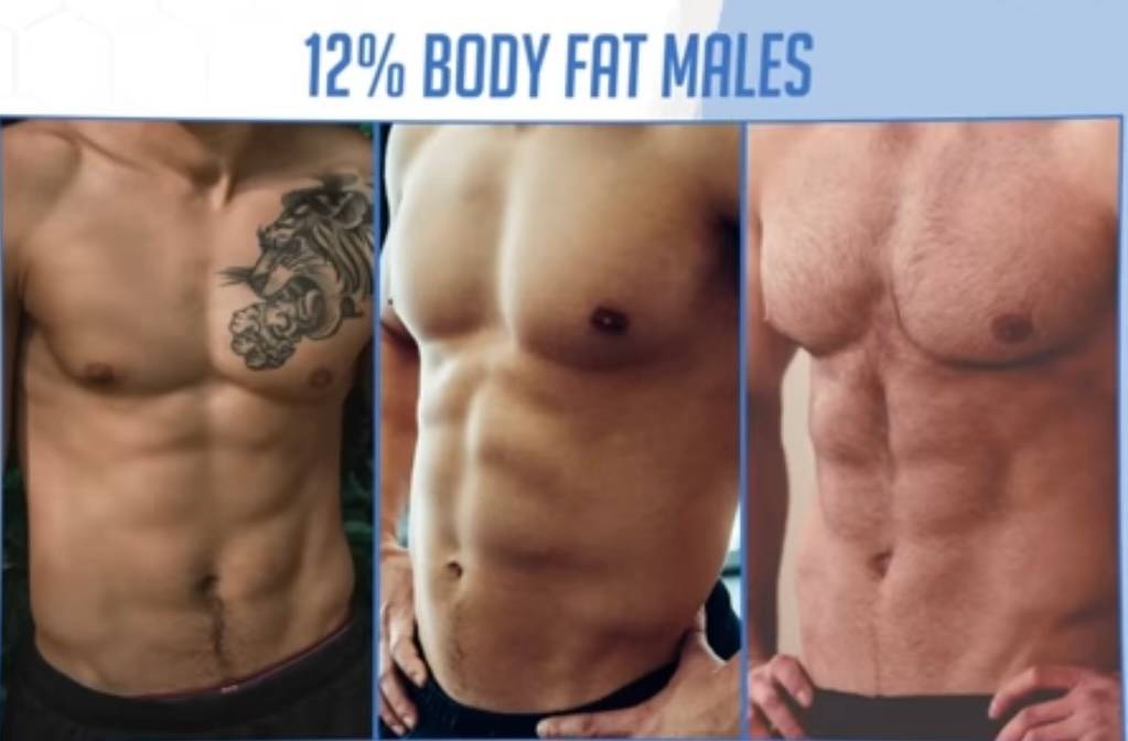 What 12 percent body fat looks like
